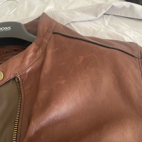 Coach Leather Racer Jacket - Picture 5 of 6